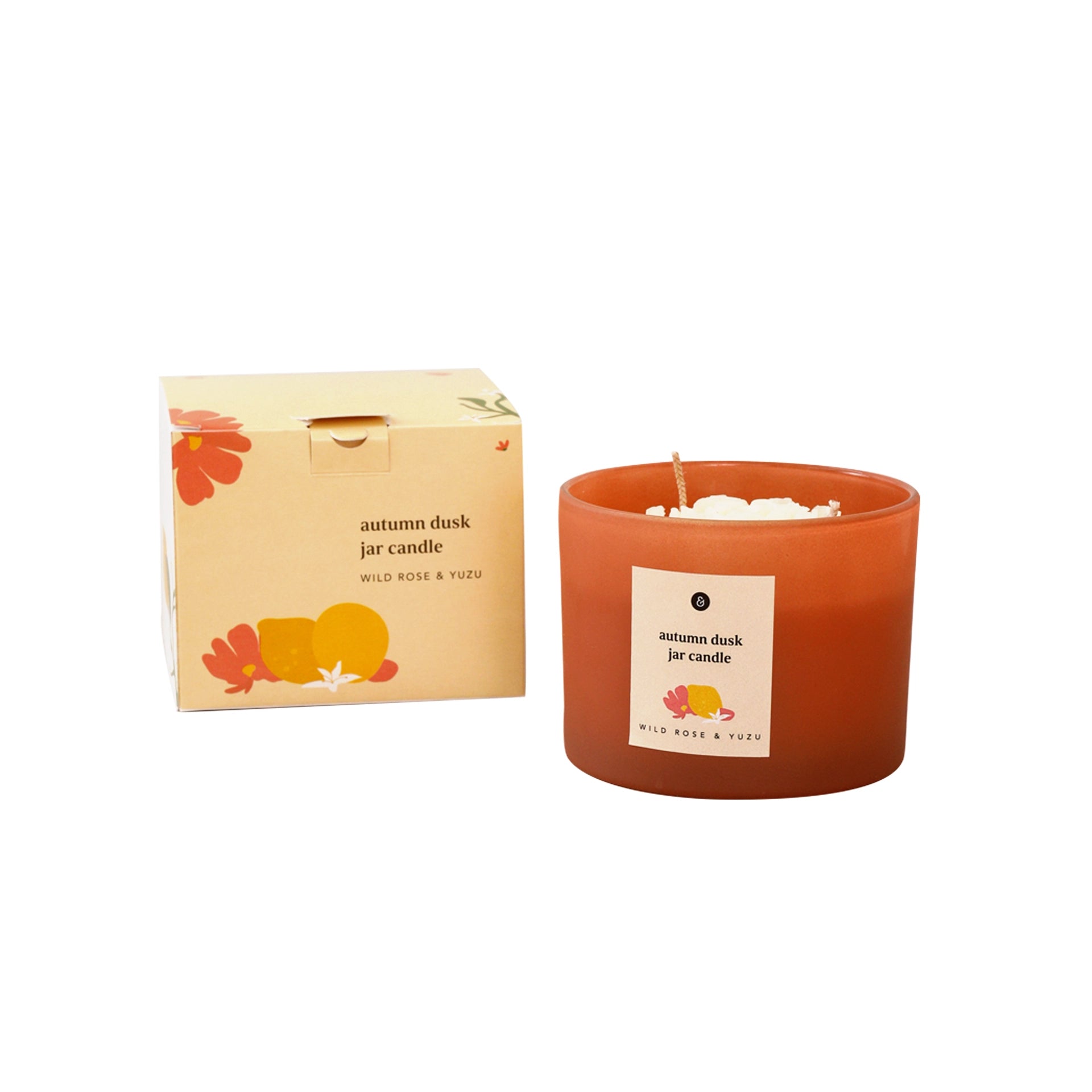 Autumn Dusk Jar Candle Wild rose & yuzu