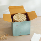 Tashi glass jar with wooden nut bowl - small