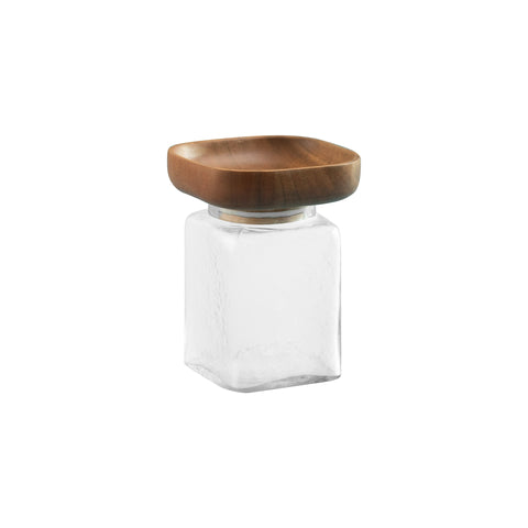 Square Glass Store & Serve Jar - Large