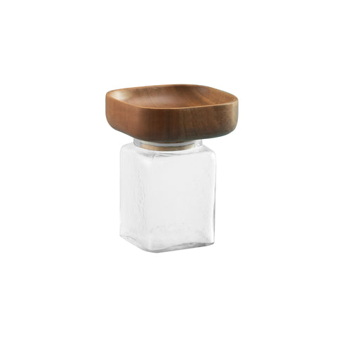 Square Glass Store & Serve Jar - Small