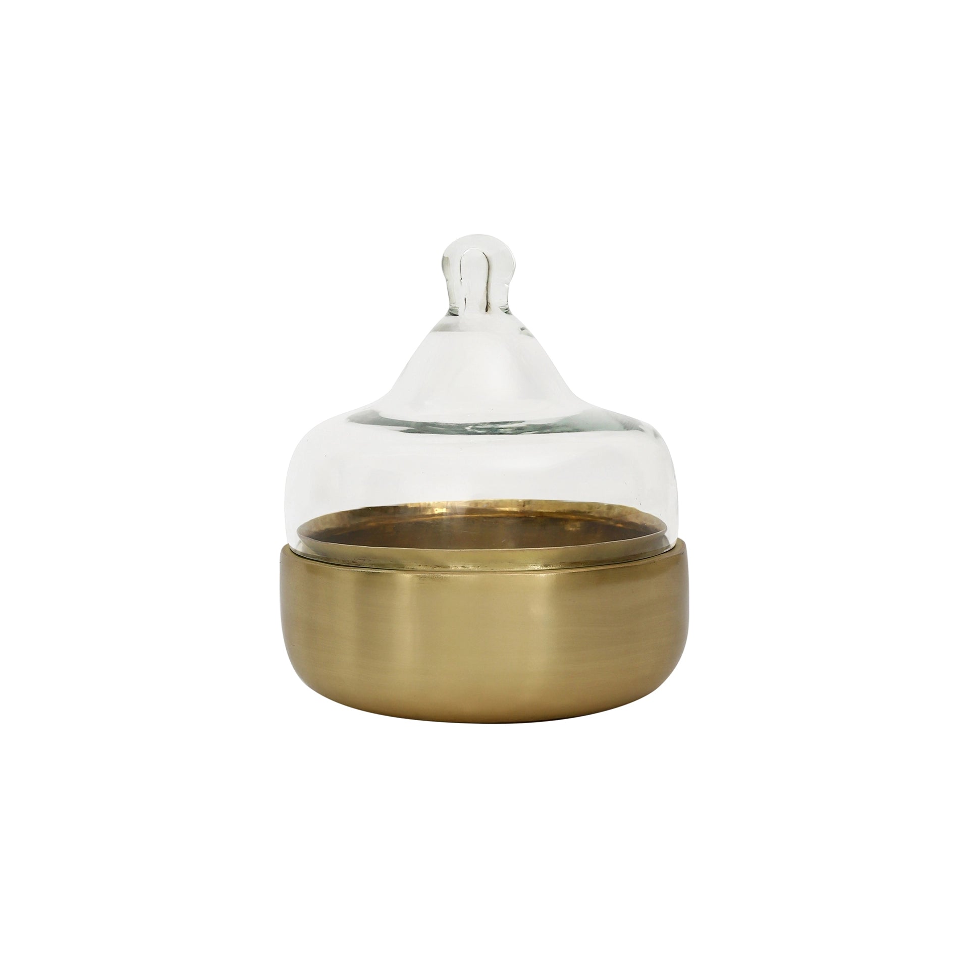 Dome Cloche with metal Base - Small