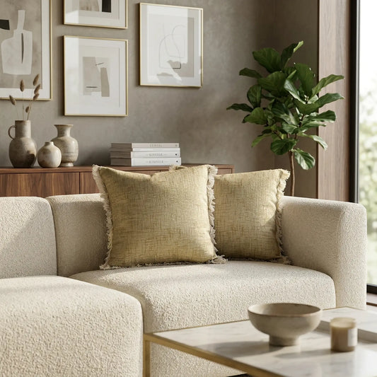 Melange textured cushion cover Set of 2