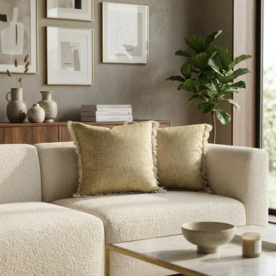 Melange textured cushion cover Set of 2