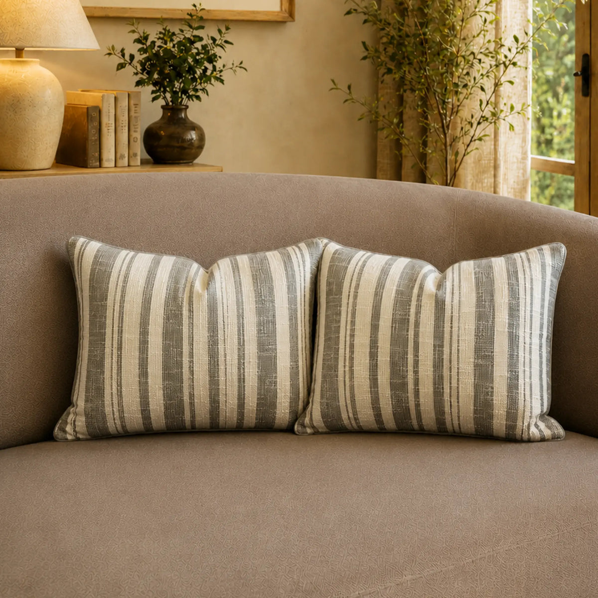 Mizani striped cushion cover Set of 2