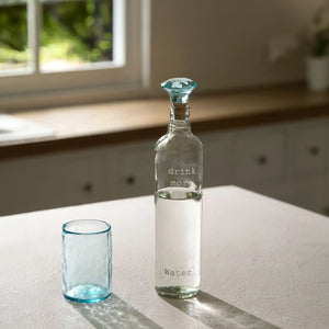 crown glass bottle with tumbler