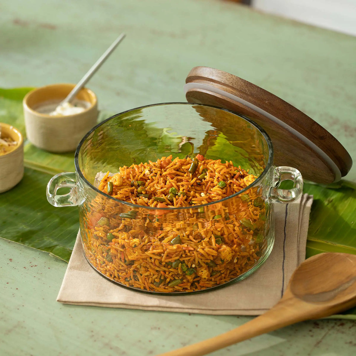 Glass Biryani Handi