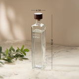 Water Ritual glass water bottle with wooden stopper