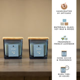 Ocean Breeze Jar Candle- French Lavender Set of 2