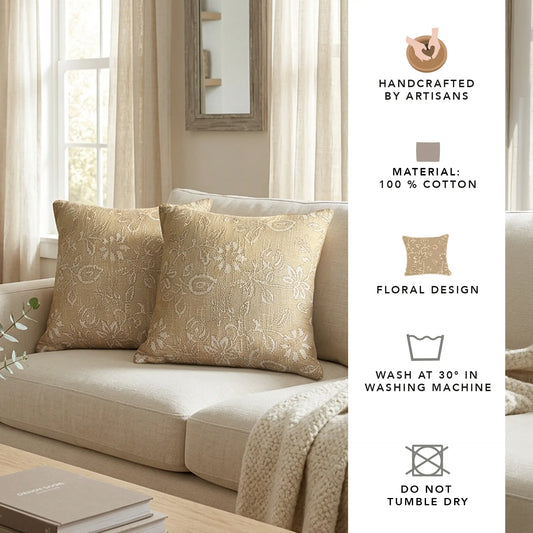 Melange floral cushion cover (large) Set of 2