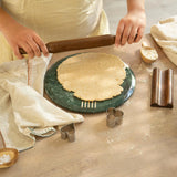 verde marble chakla belan with stand