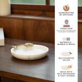 Frangipani Marble Trinket- Round