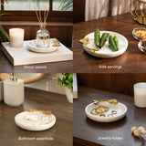 Frangipani Marble Trinket- Round