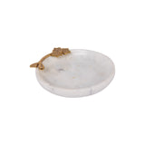 Frangipani Marble Trinket- Round