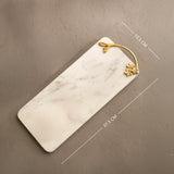 Frangipani Marble & Metal Platter