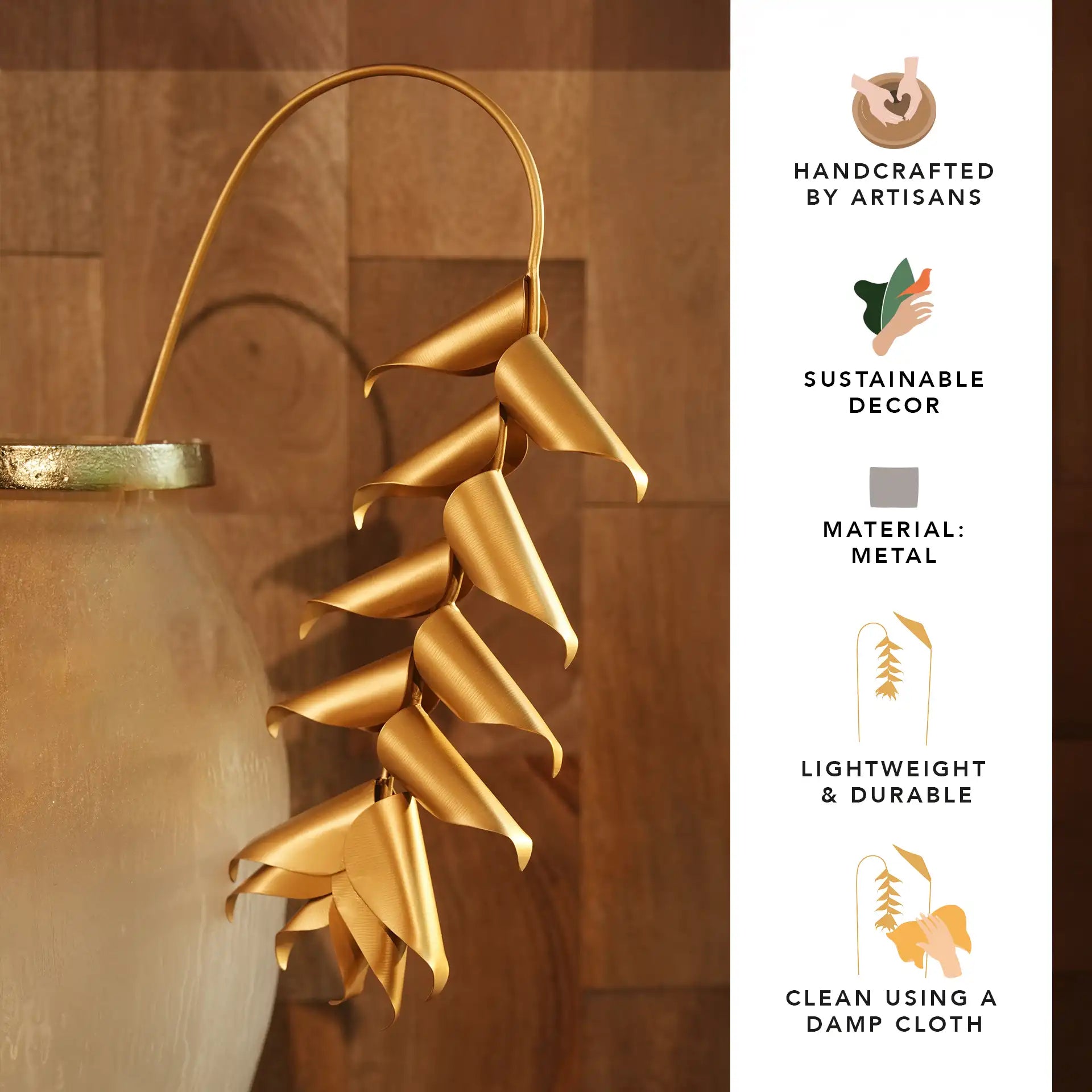 Heliconia flower - set of 2