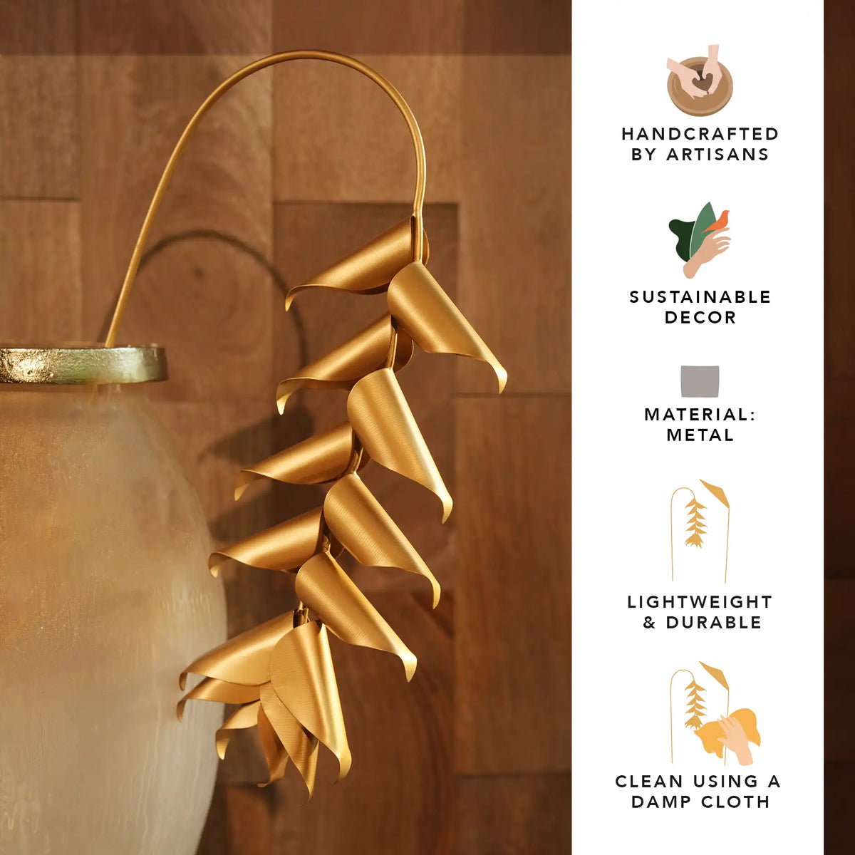 Heliconia flower - set of 2