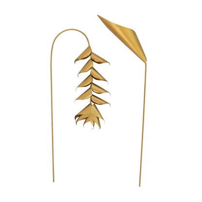 Heliconia flower - set of 2