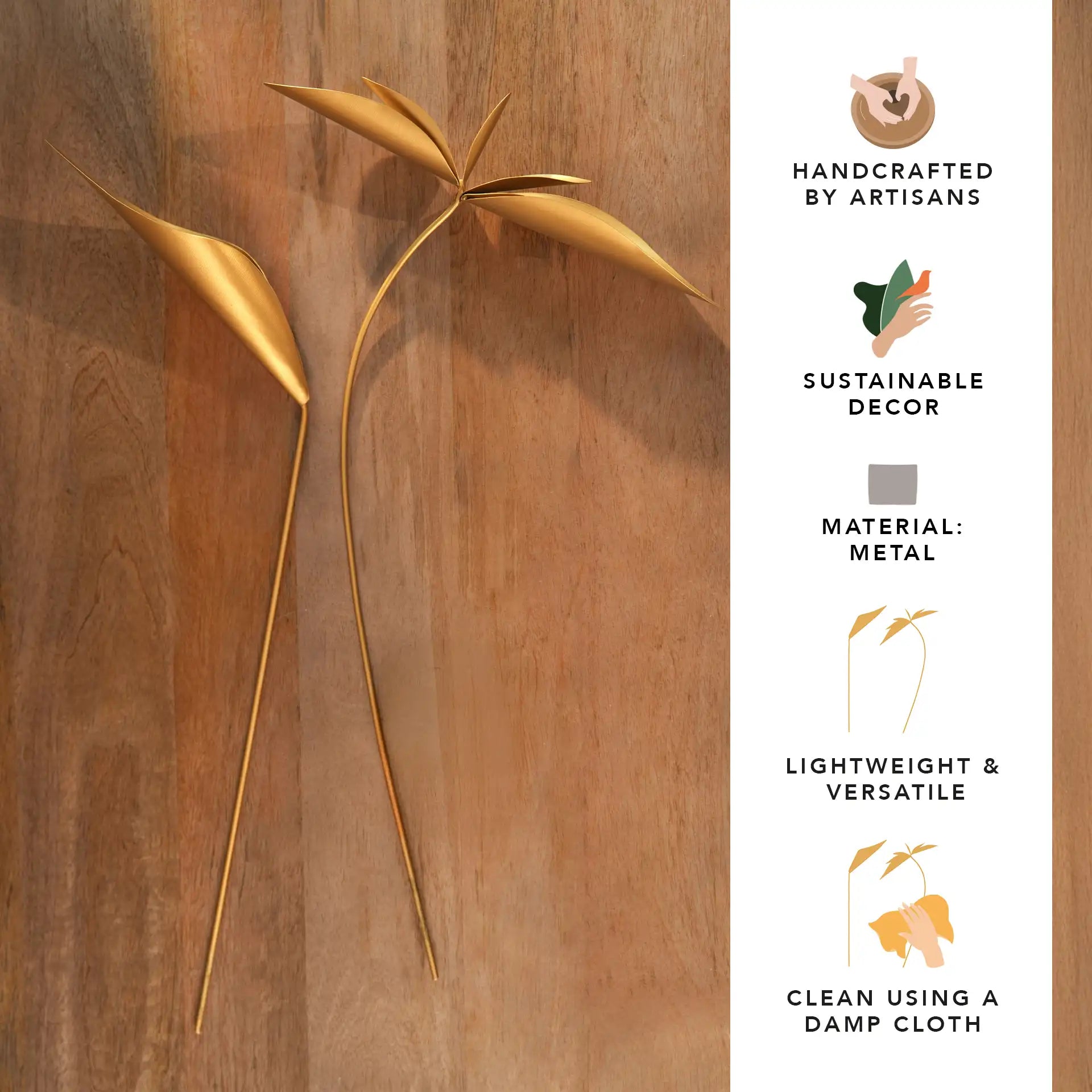 Bird of paradise flower - set of 2