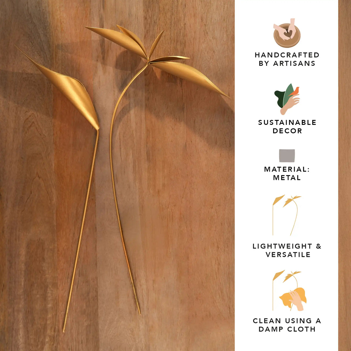 Bird of paradise flower - set of 2