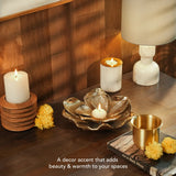 Twin petal candle holder