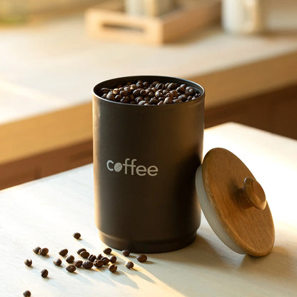 Charcoal Brown Coffee Jar