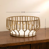 Weave Marble & Metal Basket- Large
