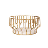 Weave Marble & Metal Basket- Small