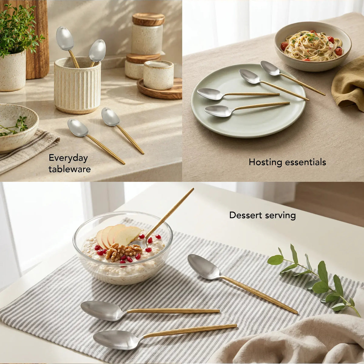 Ritual Two-Tone Matte Table Spoon Set of 4