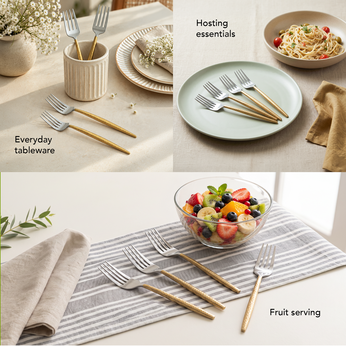 Ritual Two-Tone Matte Fork Set of 4