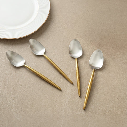 Ritual Two-Tone Matte Dessert Spoon Set of 4