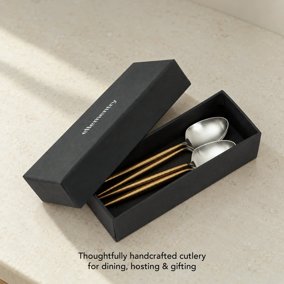Ritual Two-Tone Matte Dessert Spoon Set of 4
