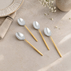 Sunlit Two-Tone Glossy Table Spoon Set of 4