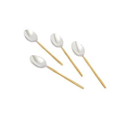 Sunlit Two-Tone Glossy Table Spoon Set of 4