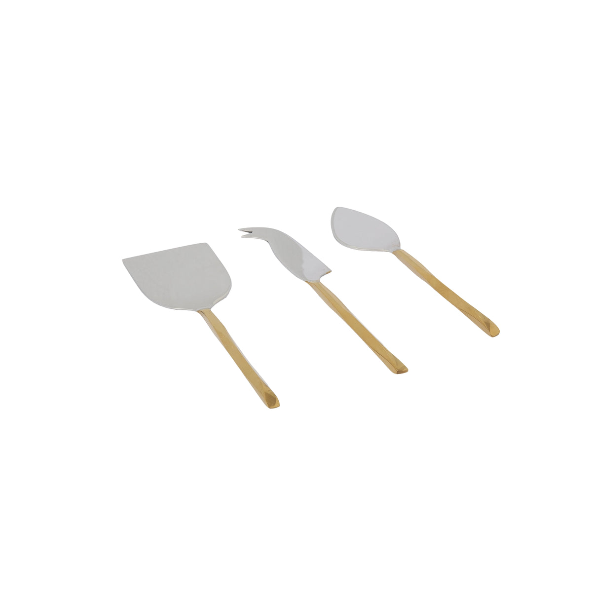 Sunlit Two-Tone Glossy Cheese Knife Set of 3