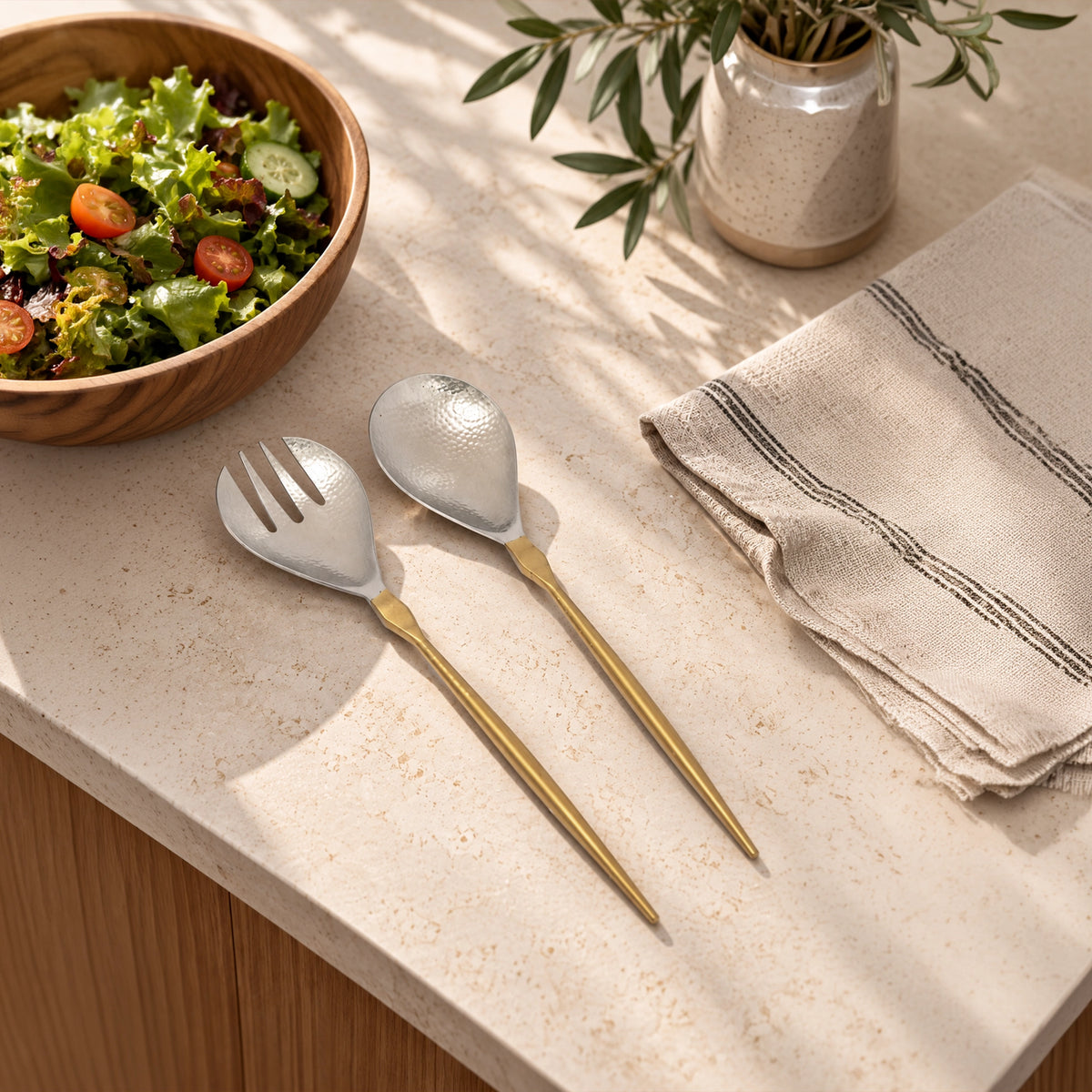 Ritual Two-Tone Matte Salad Server Set of 2