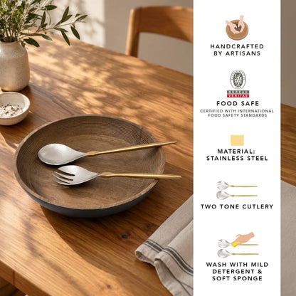 Ritual Two-Tone Matte Salad Server Set of 2