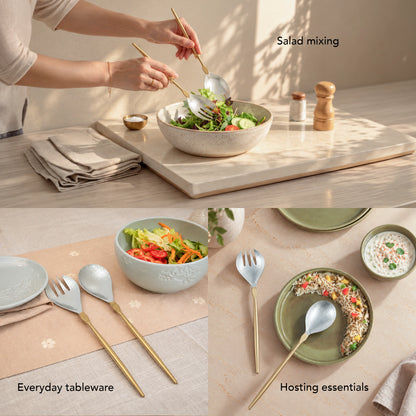 Ritual Two-Tone Matte Salad Server Set of 2