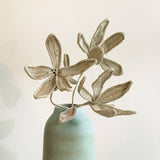 lily silver crochet flower- set of 3