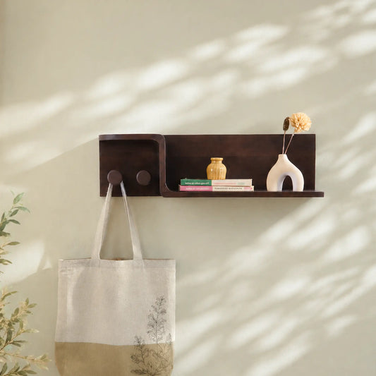 Duality Wooden Wall Shelf