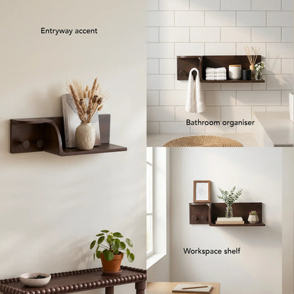 Duality Wooden Wall Shelf