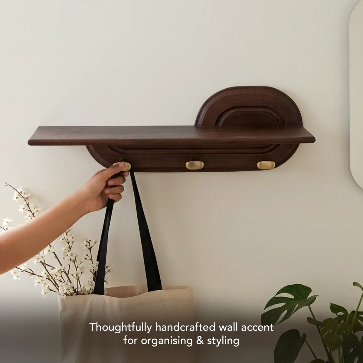 Traverse Wooden Wall Shelf