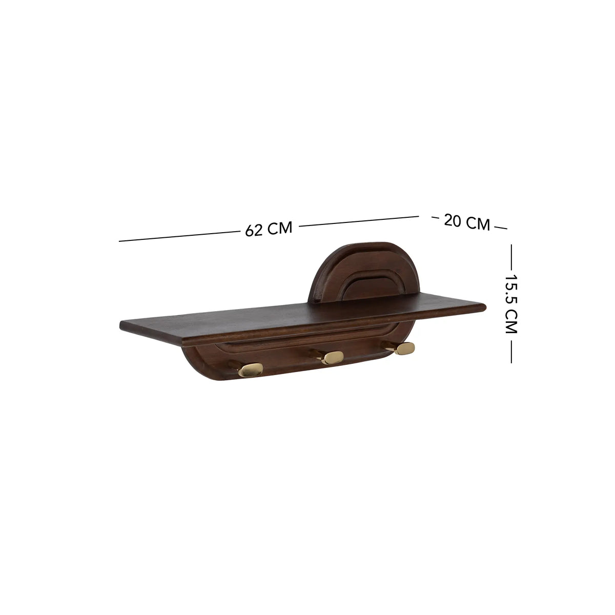 Traverse Wooden Wall Shelf