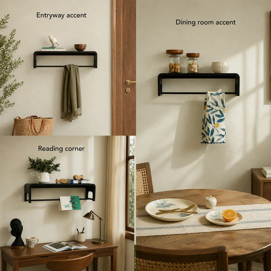 Span Wooden Wall Shelf