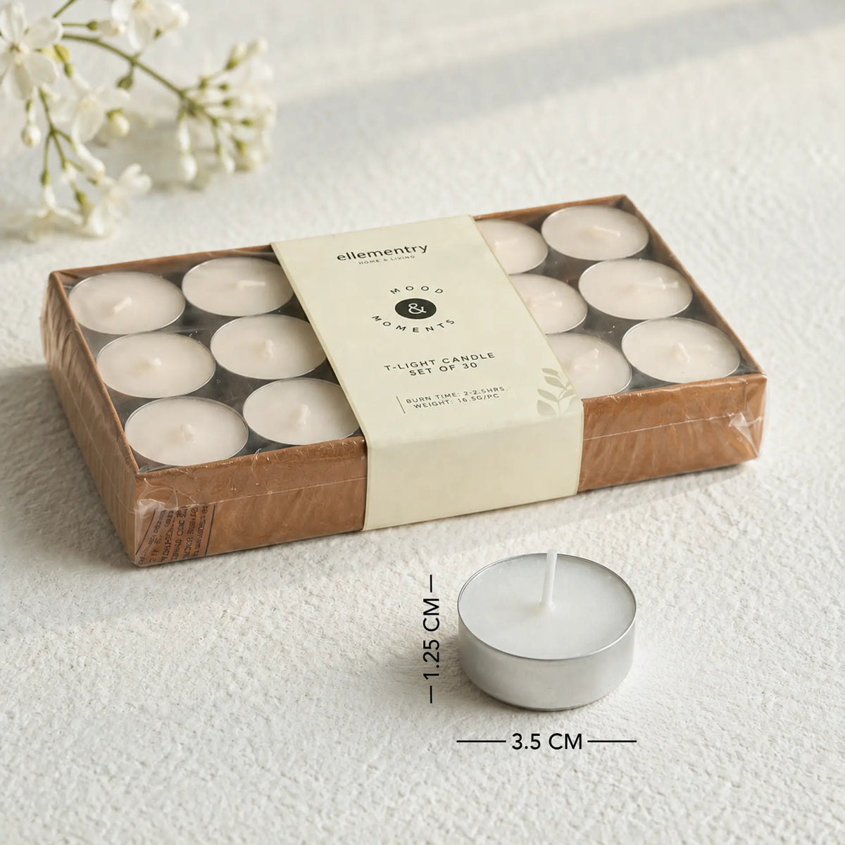 Puro T Light Candle Set of 30