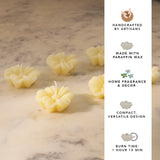 Florals Afloat Floating Candle Set of 6, Magnolia Petal