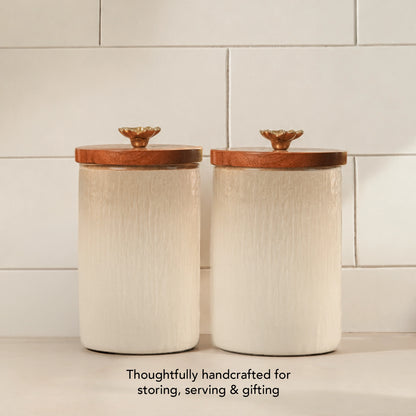 Blossom glass jar  (large) Set of 2