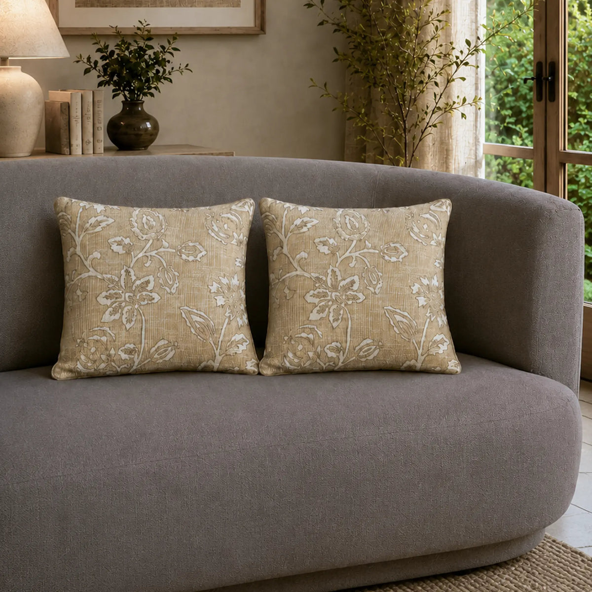 Melange floral cushion cover (small) Set of 2