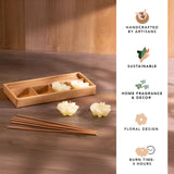 Between Breaths Floating Candles with Incence Sticks - French lavender