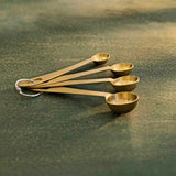 Champagne Gold Measuring Spoon Set of 4 with Matt Finish