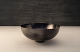 Black Fluted Metal Bowl